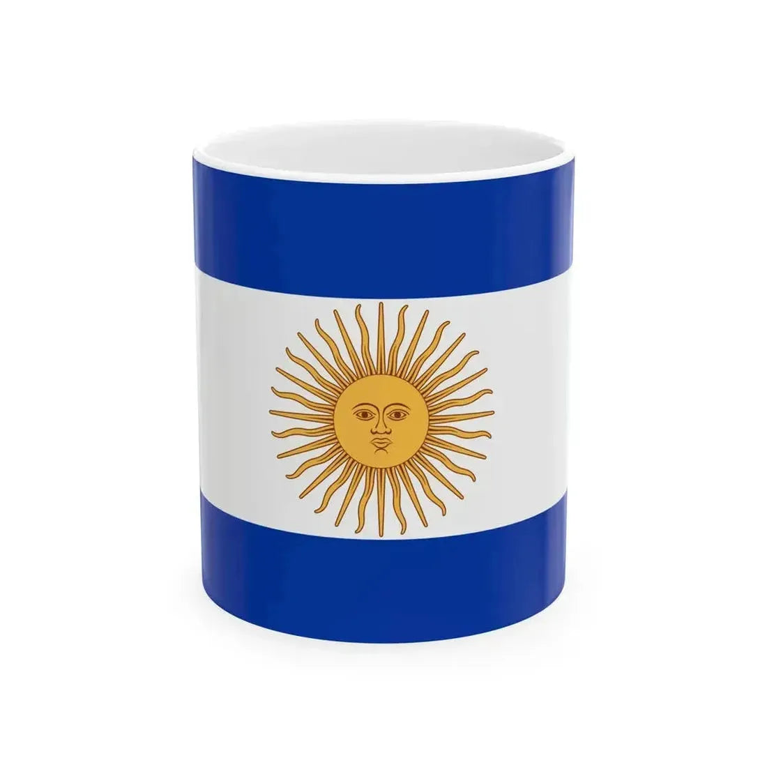 Flag of Argentina 1819 (Argentina) White Coffee Mug 11oz - Go Mug Yourself