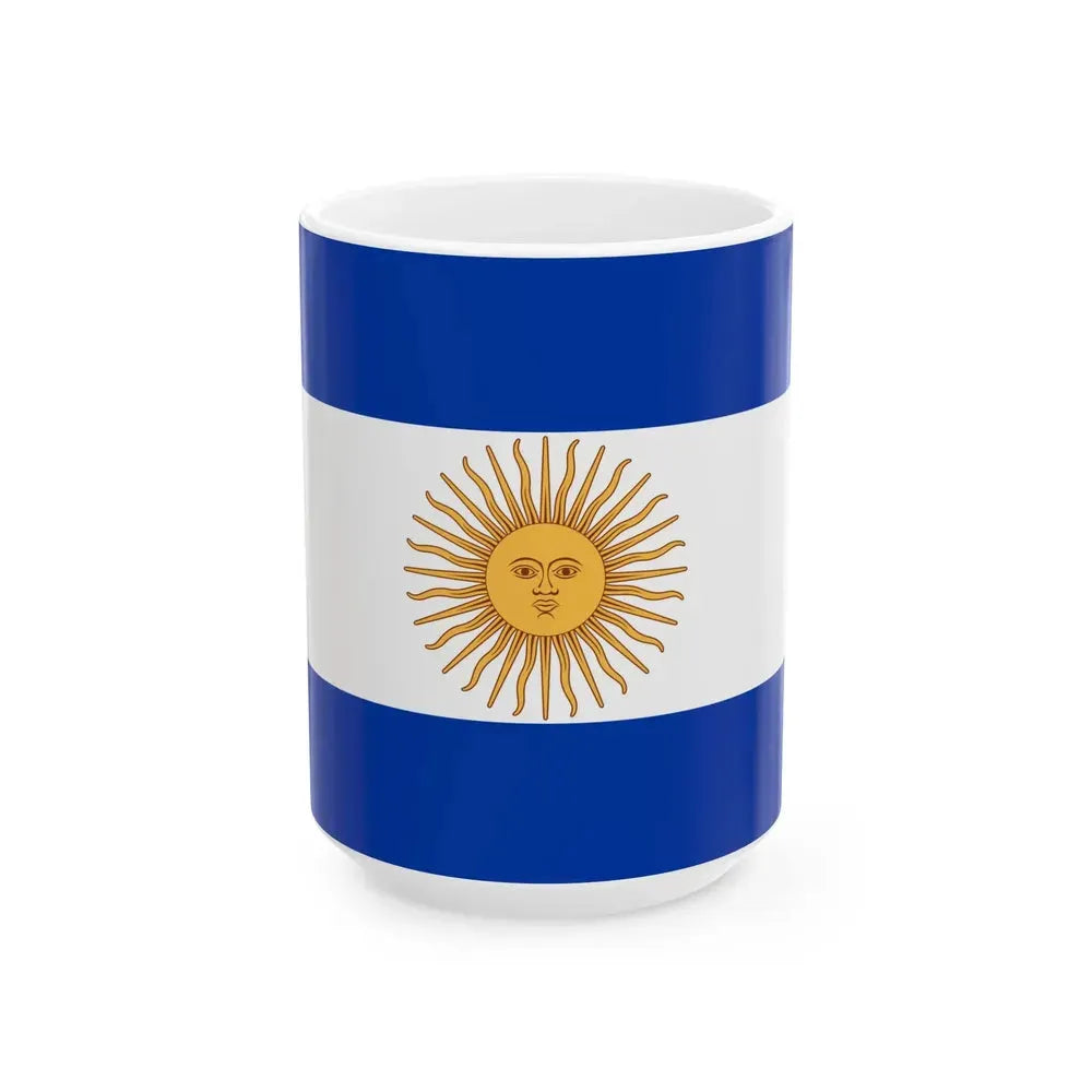 Flag of Argentina 1819 (Argentina) White Coffee Mug 15oz - Go Mug Yourself