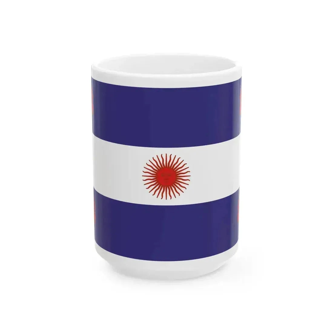 Flag of Argentina 1840 (Argentina) White Coffee Mug 15oz - Go Mug Yourself