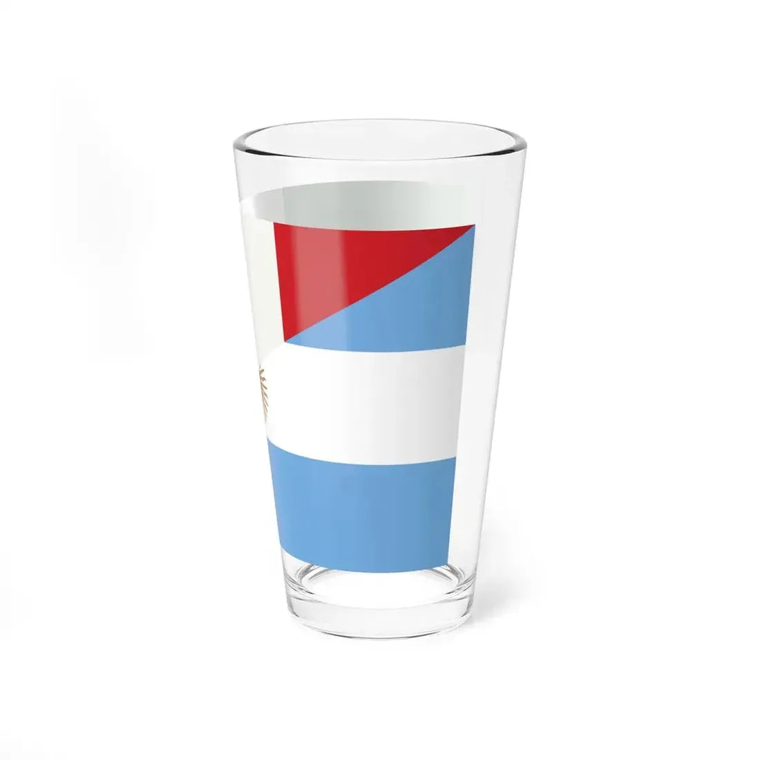 Flag of Argentina and Italy (Italy) Pint Glass 16oz - Go Mug Yourself