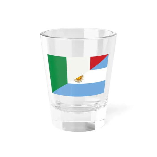 Flag of Argentina and Italy (Italy) Shot Glass 1.5oz 1.5oz - Go Mug Yourself
