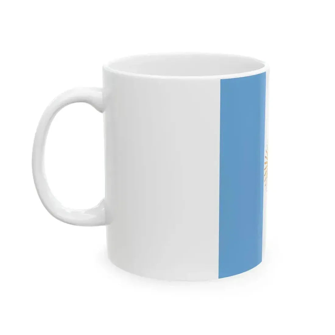 Flag of Argentine Captain in Command 1894-1904 (Argentina) White Coffee Mug - Go Mug Yourself