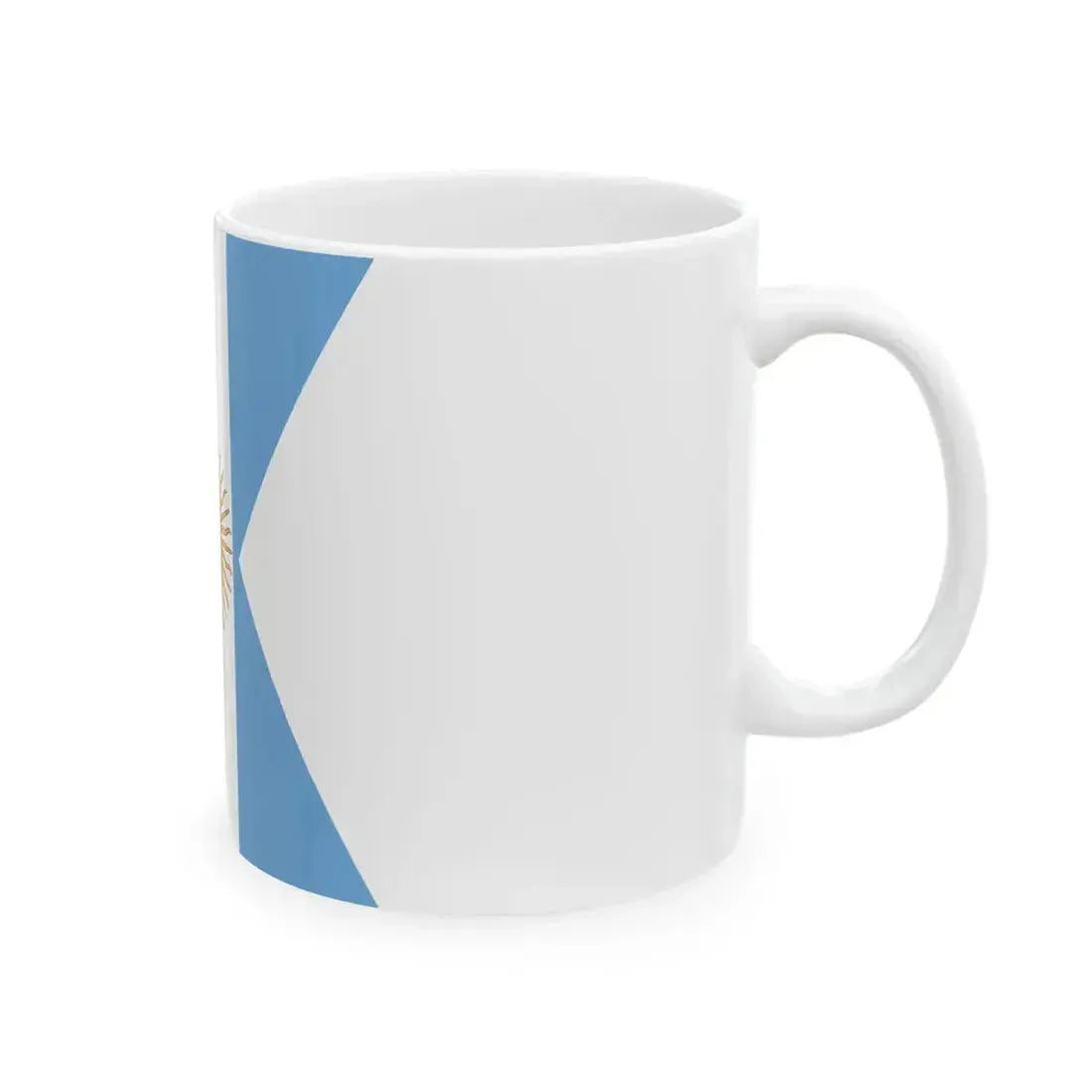 Flag of Argentine Captain in Command 1894-1904 (Argentina) White Coffee Mug - Go Mug Yourself
