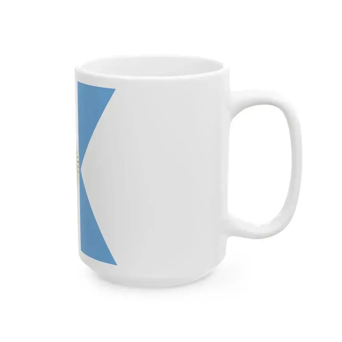 Flag of Argentine Captain in Command 1894-1904 (Argentina) White Coffee Mug - Go Mug Yourself