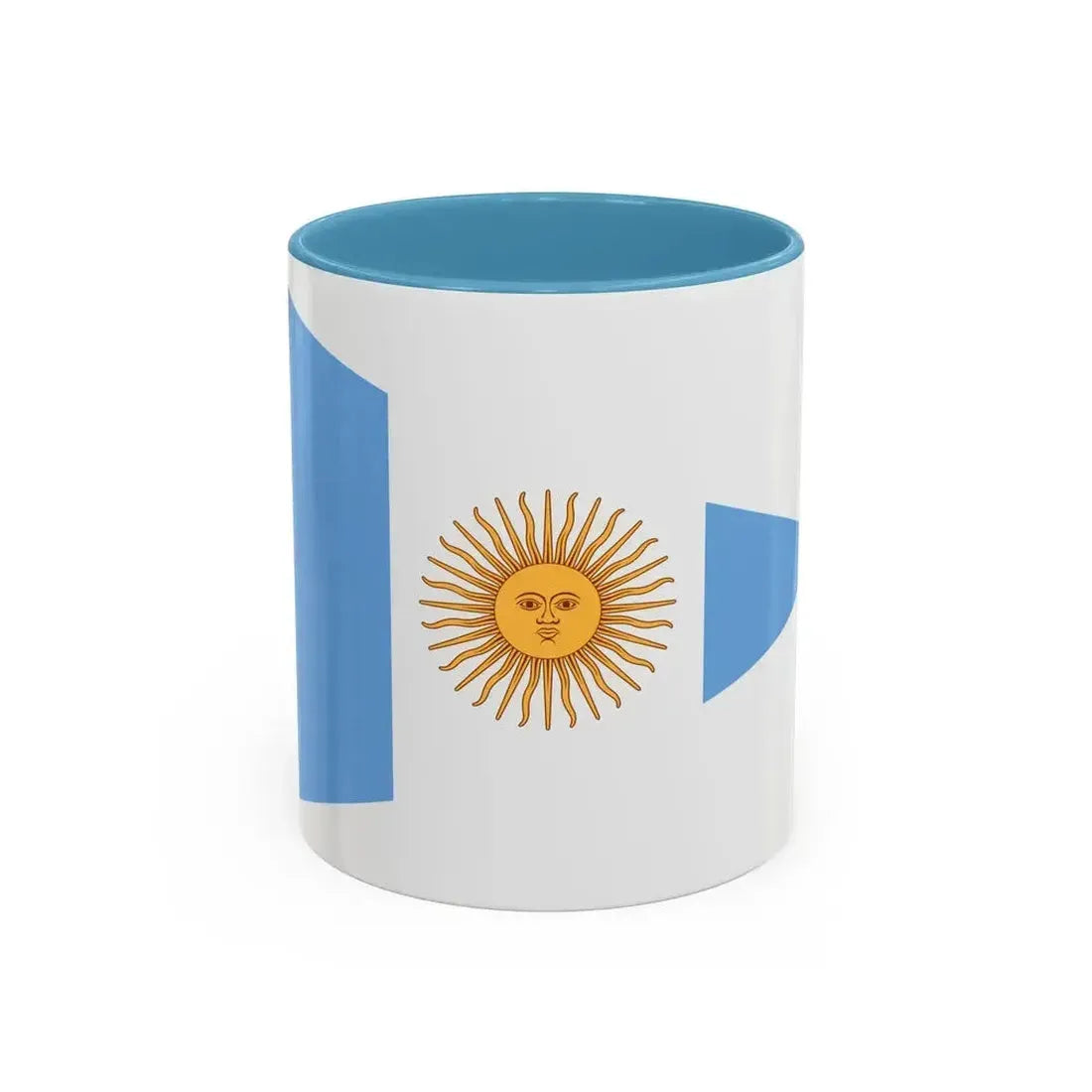 Flag of Argentine Commandante Superior 1894 to 1904 - Accent Coffee Mug 11oz Light Blue - Go Mug Yourself