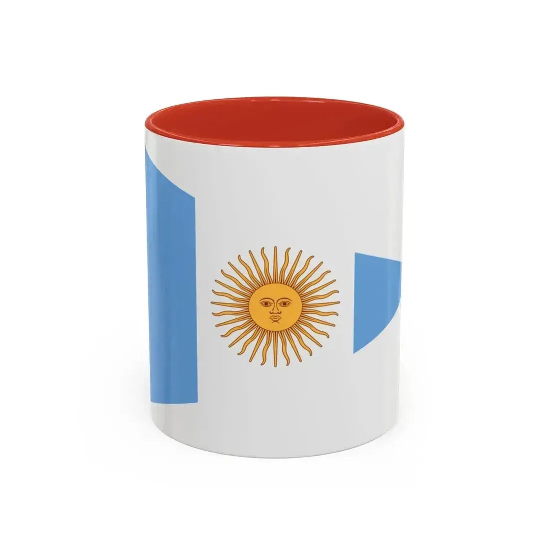 Flag of Argentine Commandante Superior 1894 to 1904 - Accent Coffee Mug 11oz Red - Go Mug Yourself