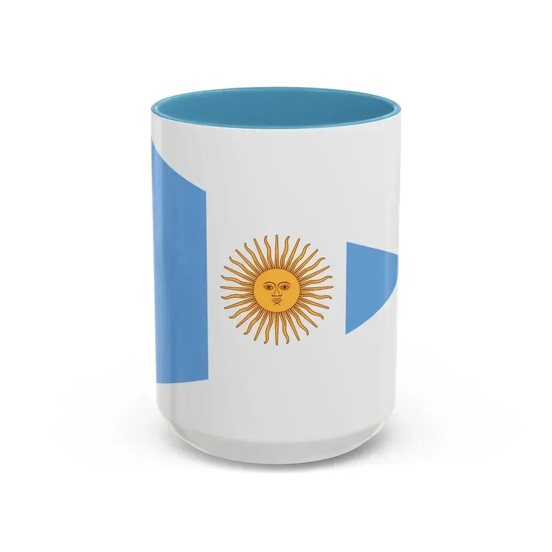 Flag of Argentine Commandante Superior 1894 to 1904 - Accent Coffee Mug 15oz Light Blue - Go Mug Yourself