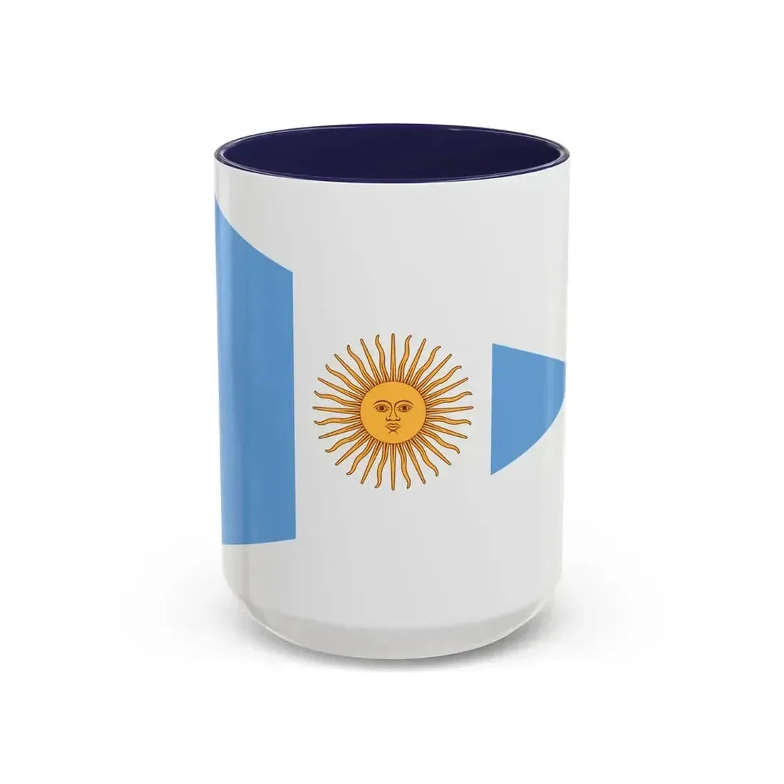 Flag of Argentine Commandante Superior 1894 to 1904 - Accent Coffee Mug 15oz Navy - Go Mug Yourself