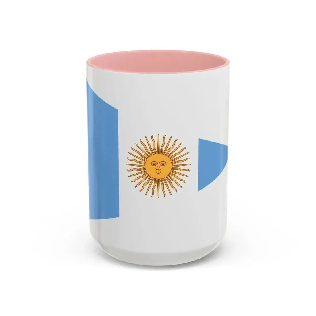 Flag of Argentine Commandante Superior 1894 to 1904 - Accent Coffee Mug 15oz Pink - Go Mug Yourself