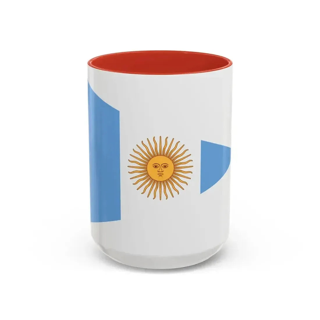 Flag of Argentine Commandante Superior 1894 to 1904 - Accent Coffee Mug 15oz Red - Go Mug Yourself