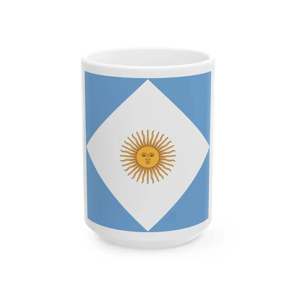 Flag of Argentine Ministers of State 1894-1904 (Argentina) White Coffee Mug 15oz - Go Mug Yourself
