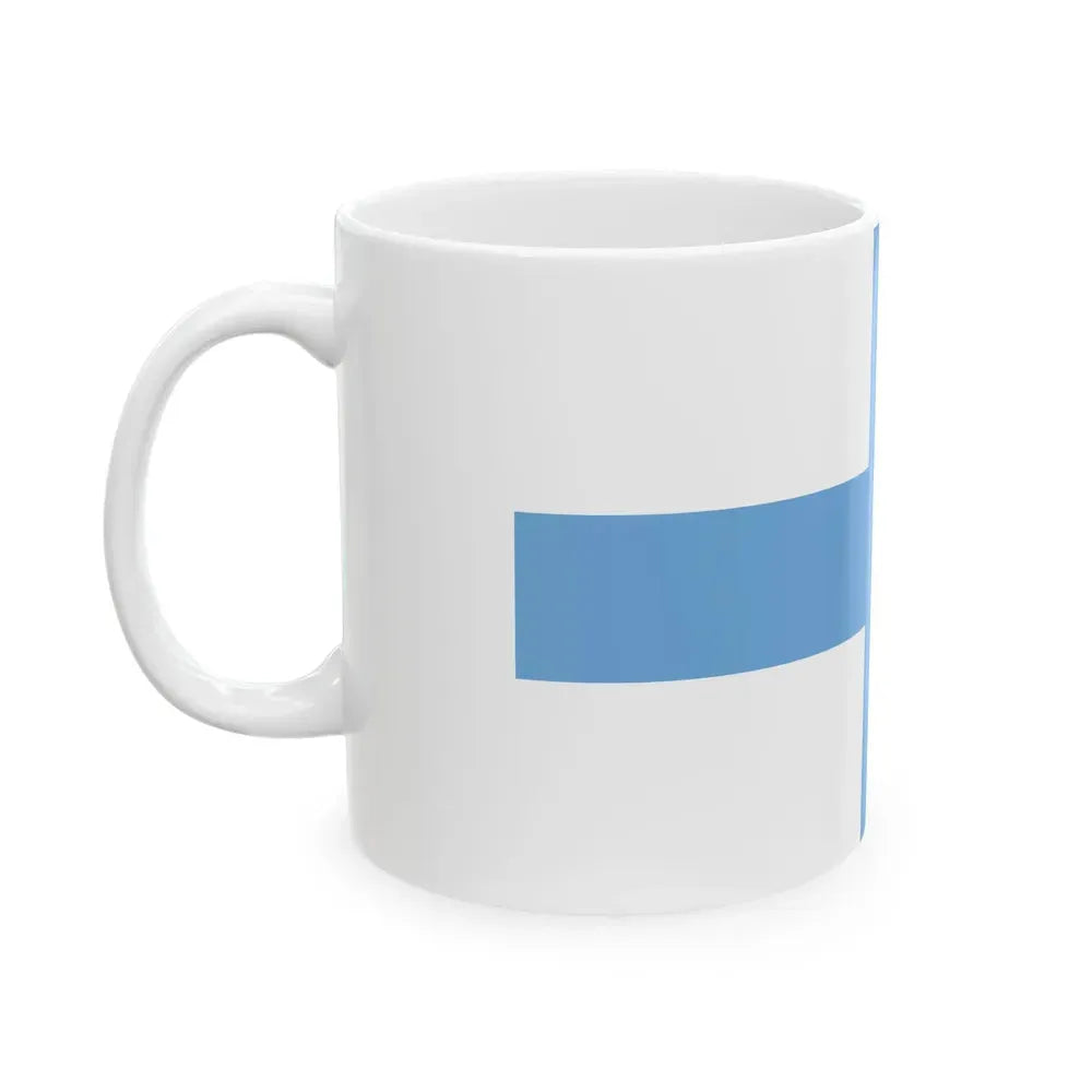 Flag of Argentine Nacionalistas (Argentina) White Coffee Mug - Go Mug Yourself