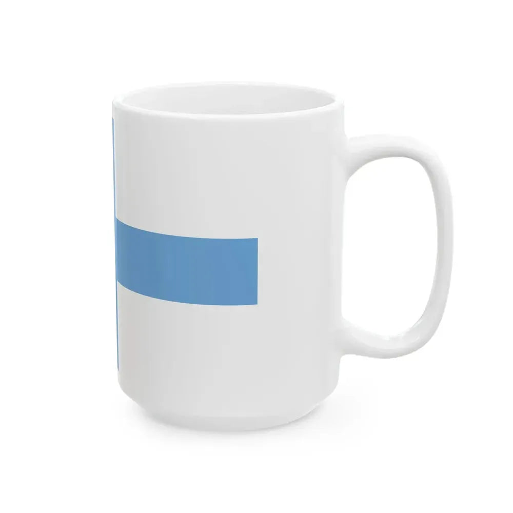 Flag of Argentine Nacionalistas (Argentina) White Coffee Mug - Go Mug Yourself