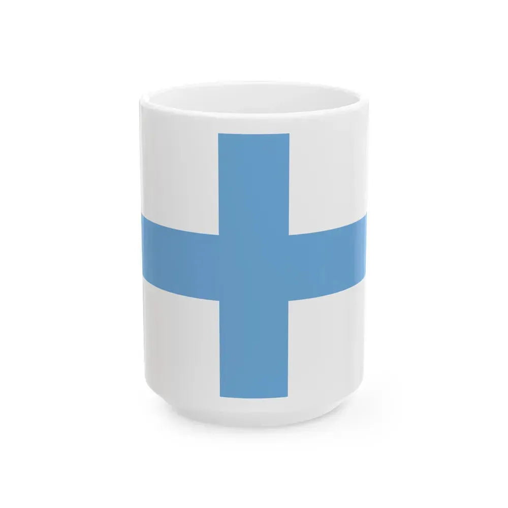 Flag of Argentine Patriotic League - White Coffee Mug 15oz - Go Mug Yourself