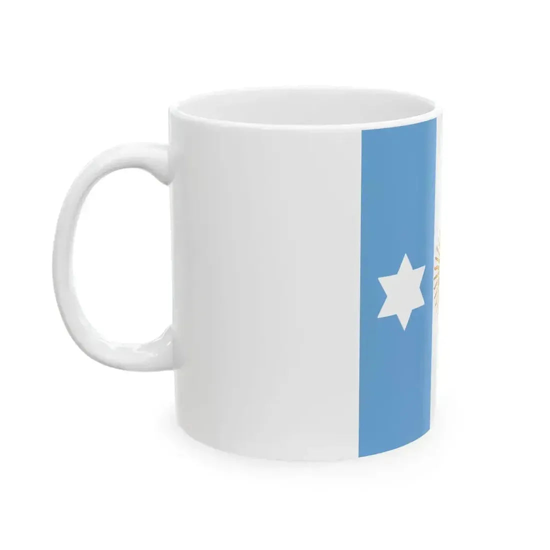 Flag of Argentine Rear Admiral 1894-1904 (Argentina) White Coffee Mug - Go Mug Yourself