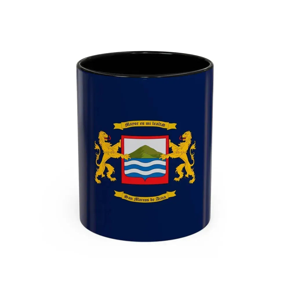 Flag of Arica Chile - Accent Coffee Mug 11oz Black - Go Mug Yourself