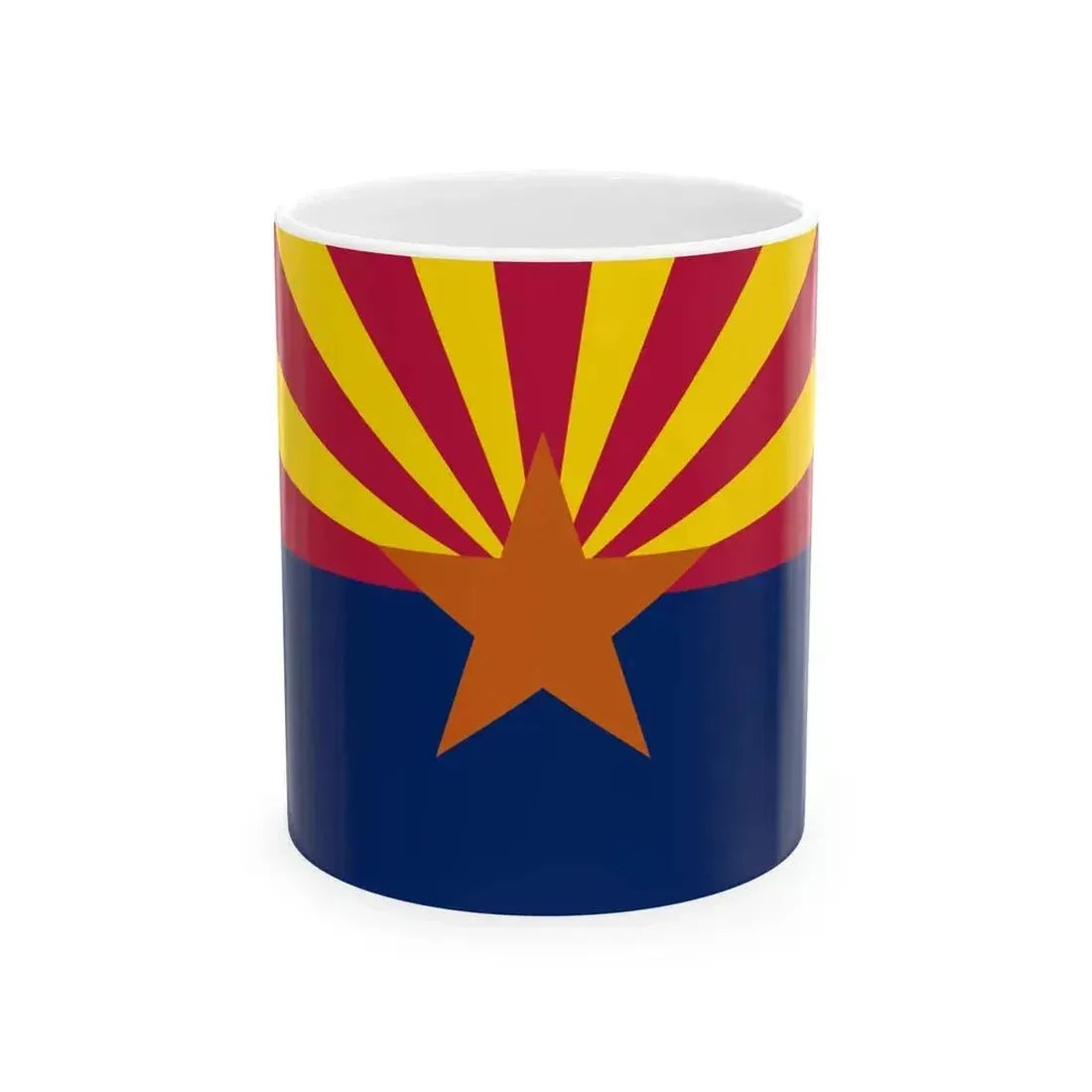 Flag of Arizona 3-2 (United States) White Coffee Mug 11oz - Go Mug Yourself