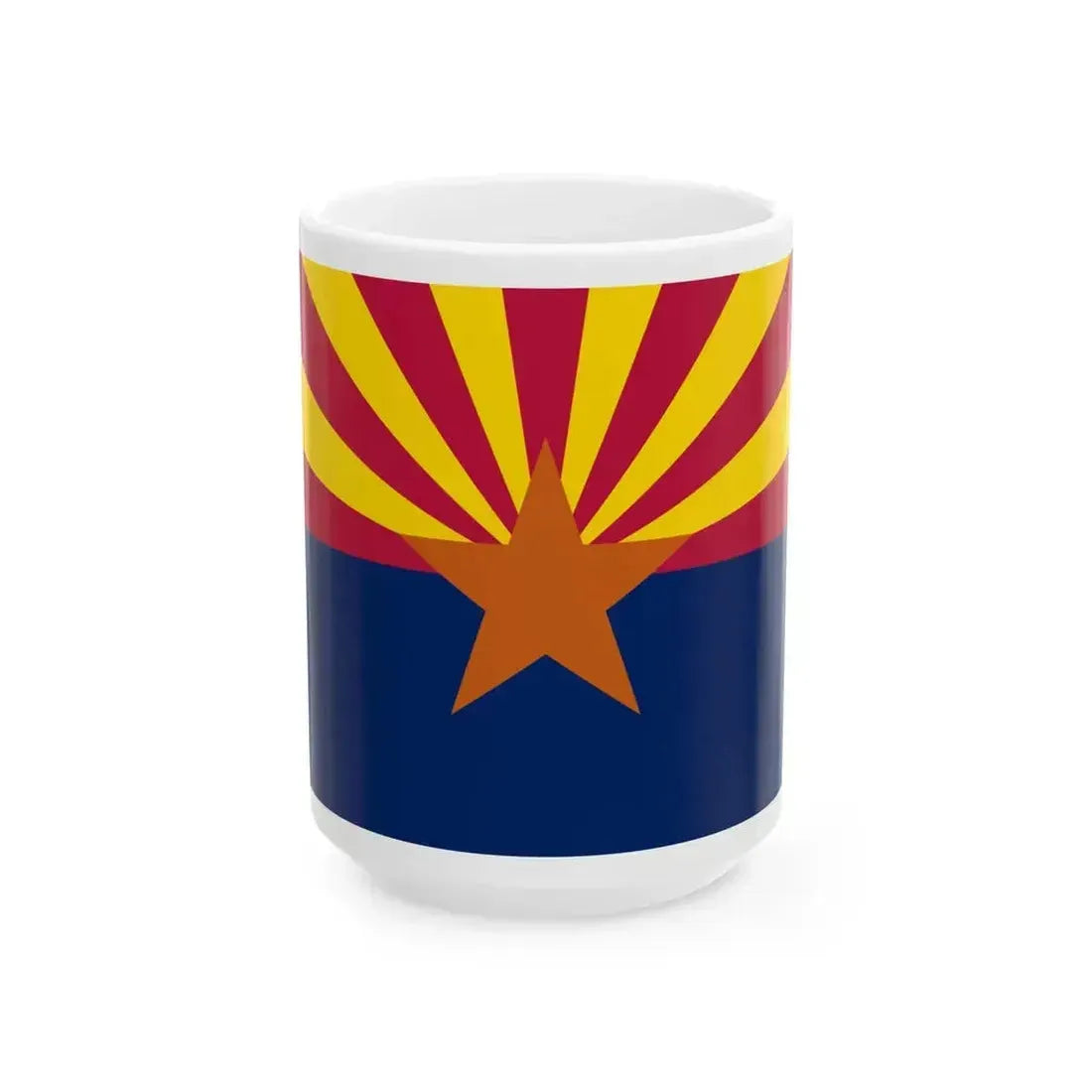 Flag of Arizona 3-2 (United States) White Coffee Mug 15oz - Go Mug Yourself
