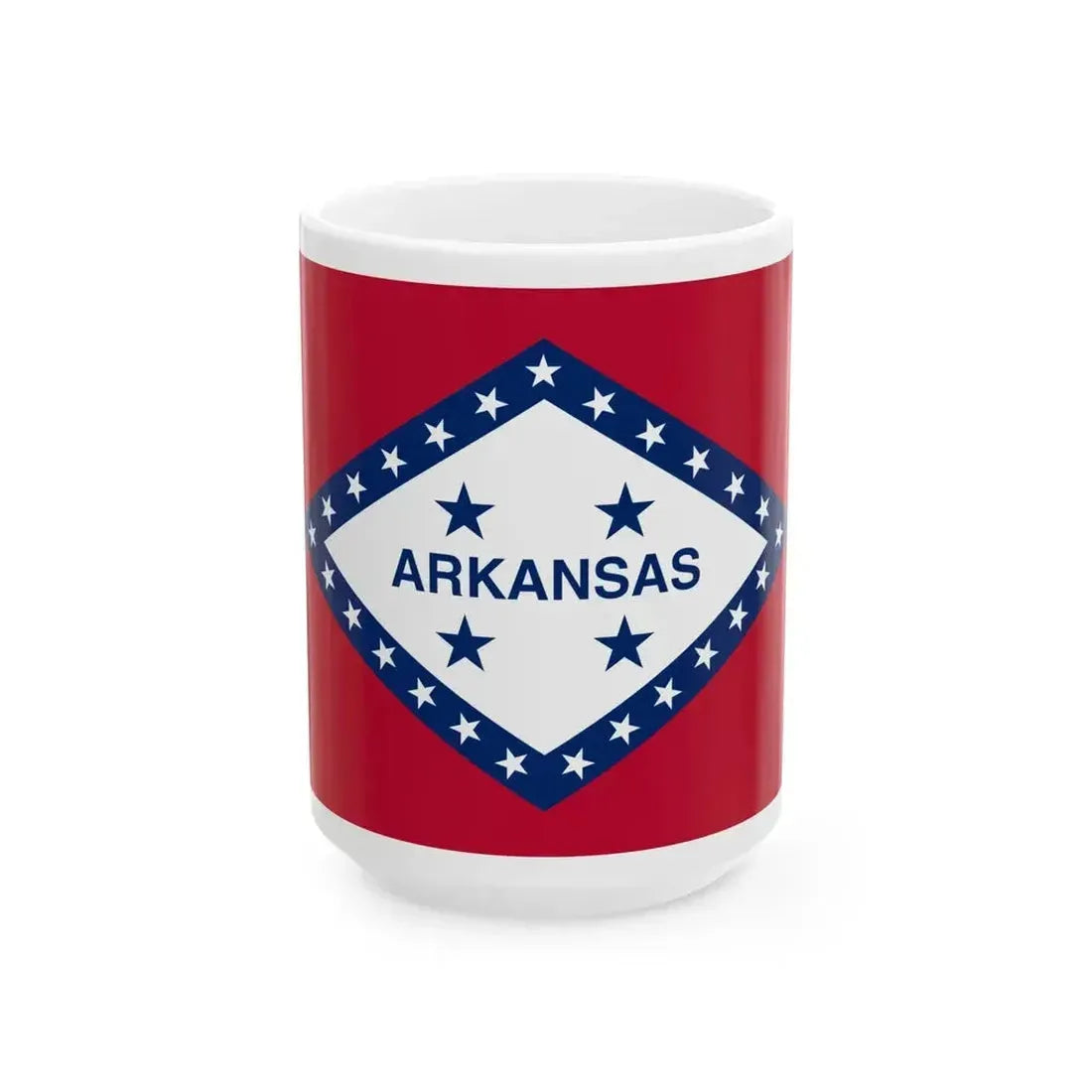 Flag of Arkansas 1923 (United States) White Coffee Mug 15oz - Go Mug Yourself