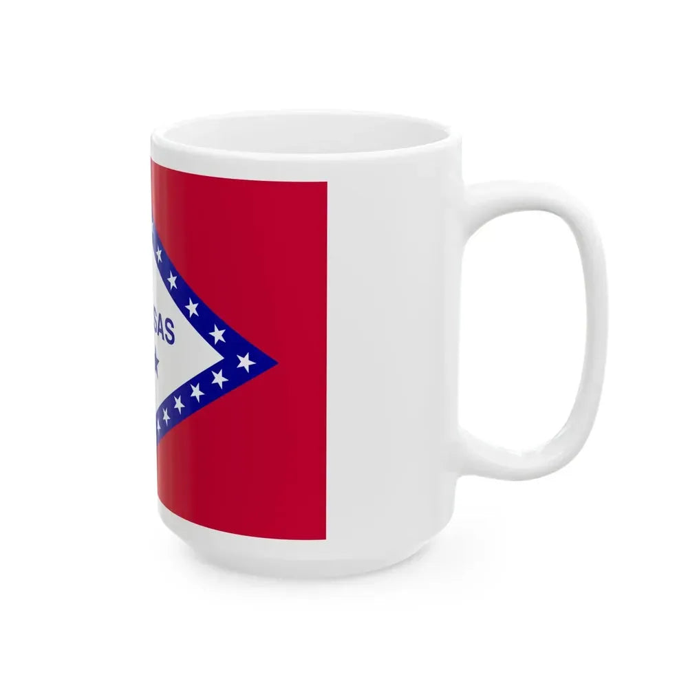 Flag of Arkansas 1924-2011 (United States) White Coffee Mug - Go Mug Yourself