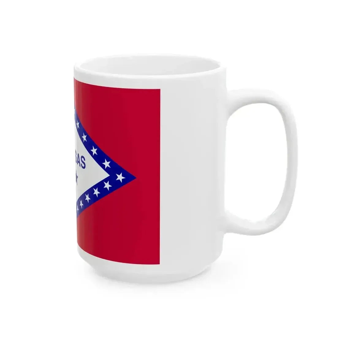 Flag of Arkansas 1924-2011 (United States) White Coffee Mug - Go Mug Yourself
