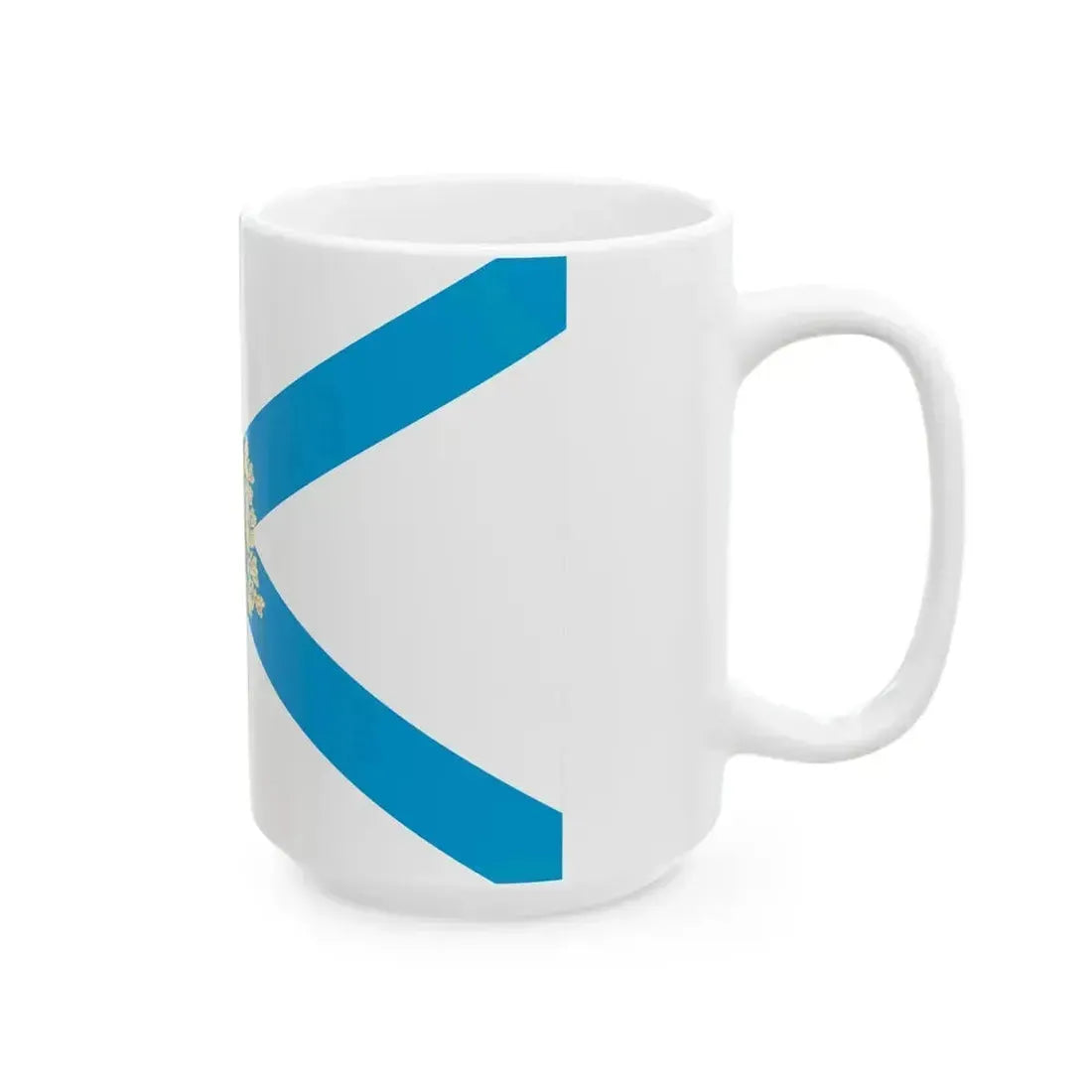 Flag of Arkhangelsk Oblast (Russia) White Coffee Mug - Go Mug Yourself