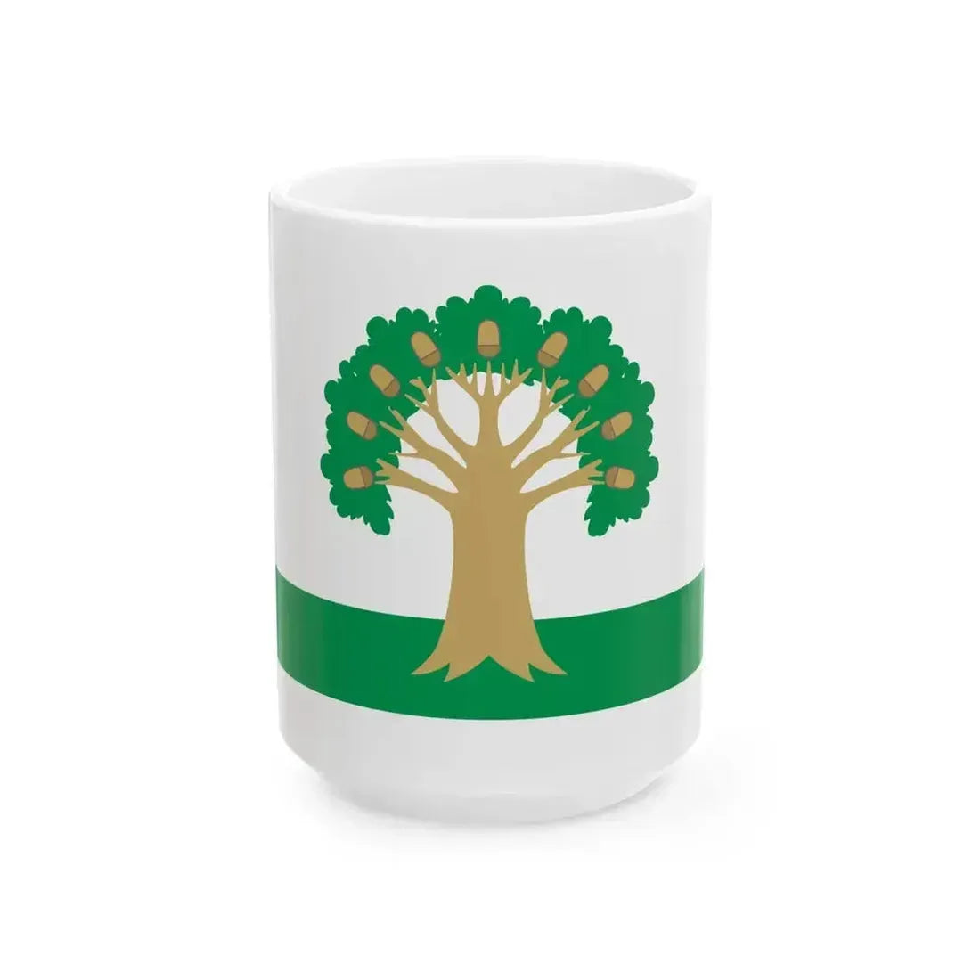 Flag of Arkhangelsky rayon (Russia) White Coffee Mug 15oz - Go Mug Yourself