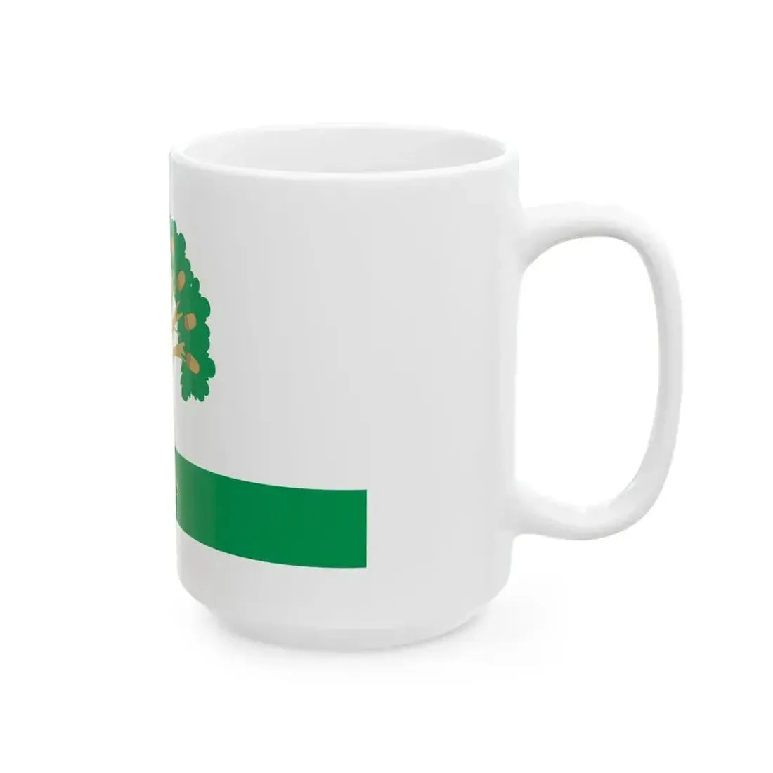 Flag of Arkhangelsky rayon (Russia) White Coffee Mug - Go Mug Yourself