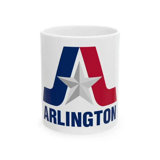Flag of Arlington Texas (United States) White Coffee Mug 11oz - Go Mug Yourself