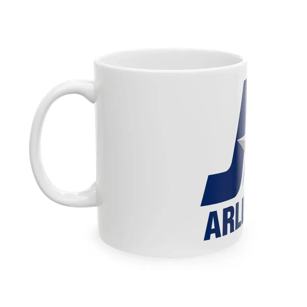 Flag of Arlington Texas (United States) White Coffee Mug - Go Mug Yourself