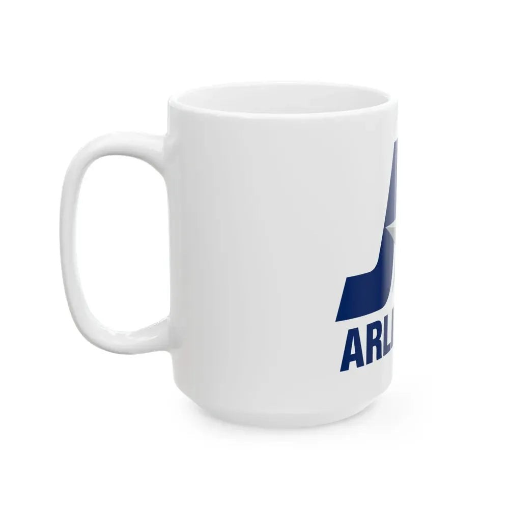 Flag of Arlington Texas (United States) White Coffee Mug - Go Mug Yourself