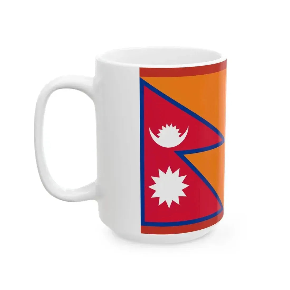 Flag of Armed Police Force Nepal 2001-2008 (Nepal) White Coffee Mug - Go Mug Yourself