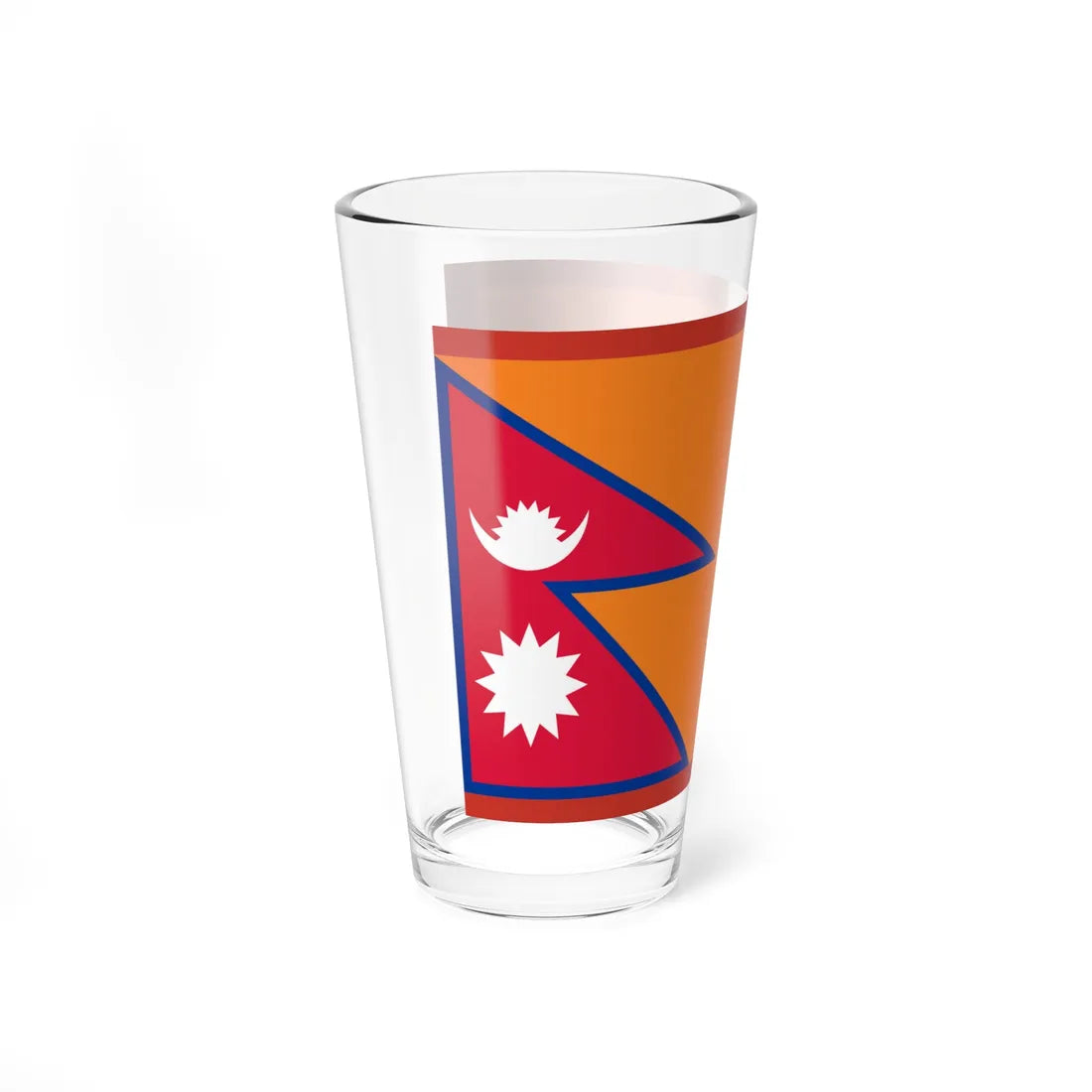 Flag of Armed Police Force Nepal ceremonial (Nepal) Pint Glass 16oz - Go Mug Yourself