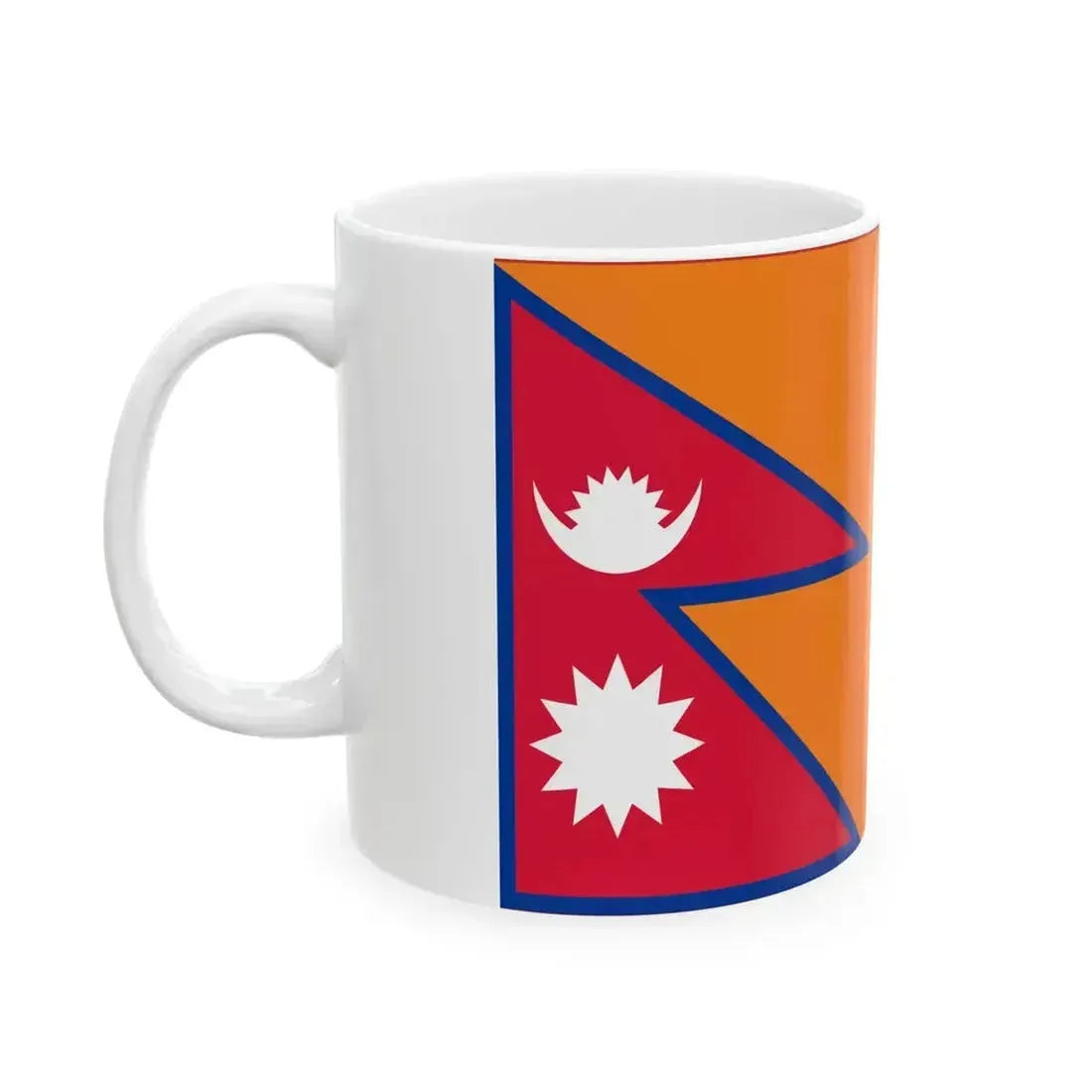 Flag of Armed Police Force Nepal ceremonial (Nepal) White Coffee Mug - Go Mug Yourself