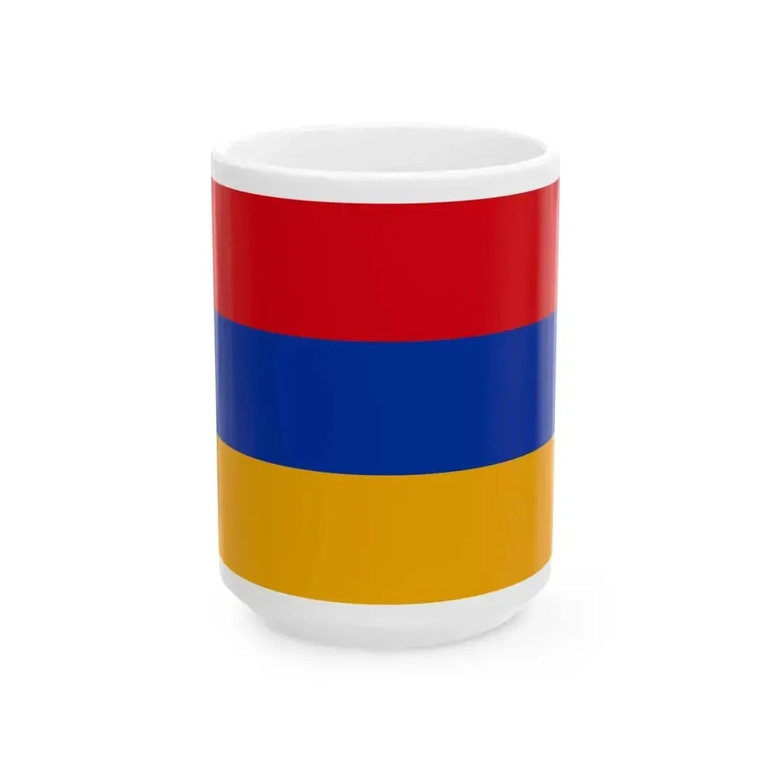 Flag of Armenia 3-2 (Armenia) White Coffee Mug 15oz - Go Mug Yourself