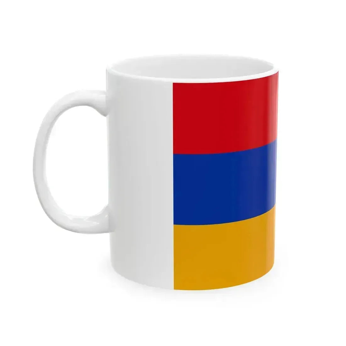 Flag of Armenia 3-2 (Armenia) White Coffee Mug - Go Mug Yourself