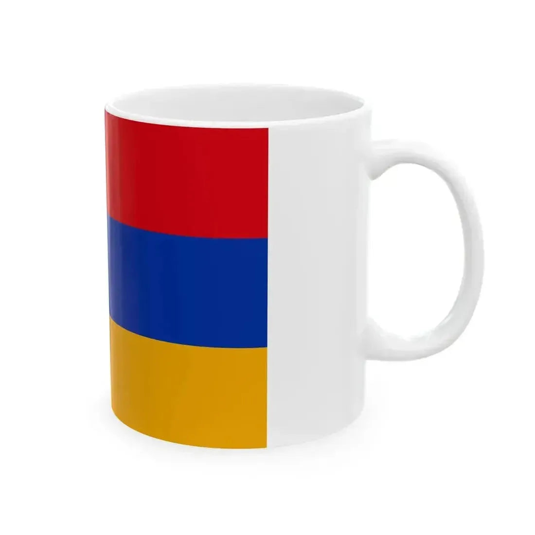 Flag of Armenia 3-2 (Armenia) White Coffee Mug - Go Mug Yourself