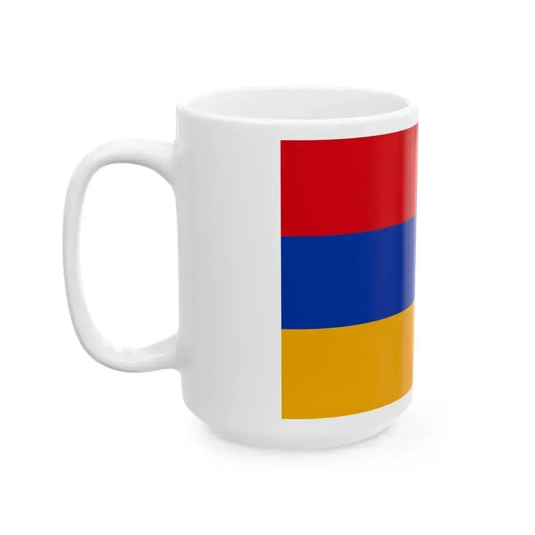 Flag of Armenia 3-2 (Armenia) White Coffee Mug - Go Mug Yourself