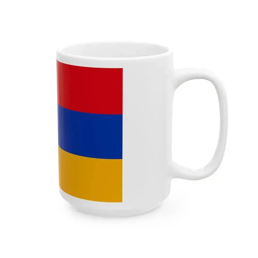 Flag of Armenia 3-2 (Armenia) White Coffee Mug - Go Mug Yourself