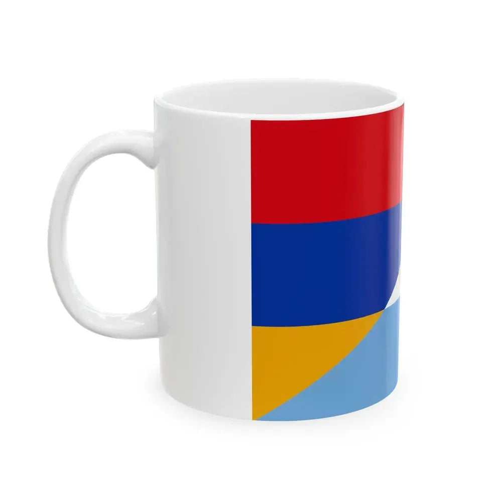 Flag of Armenia and Argentina (Armenia) White Coffee Mug - Go Mug Yourself