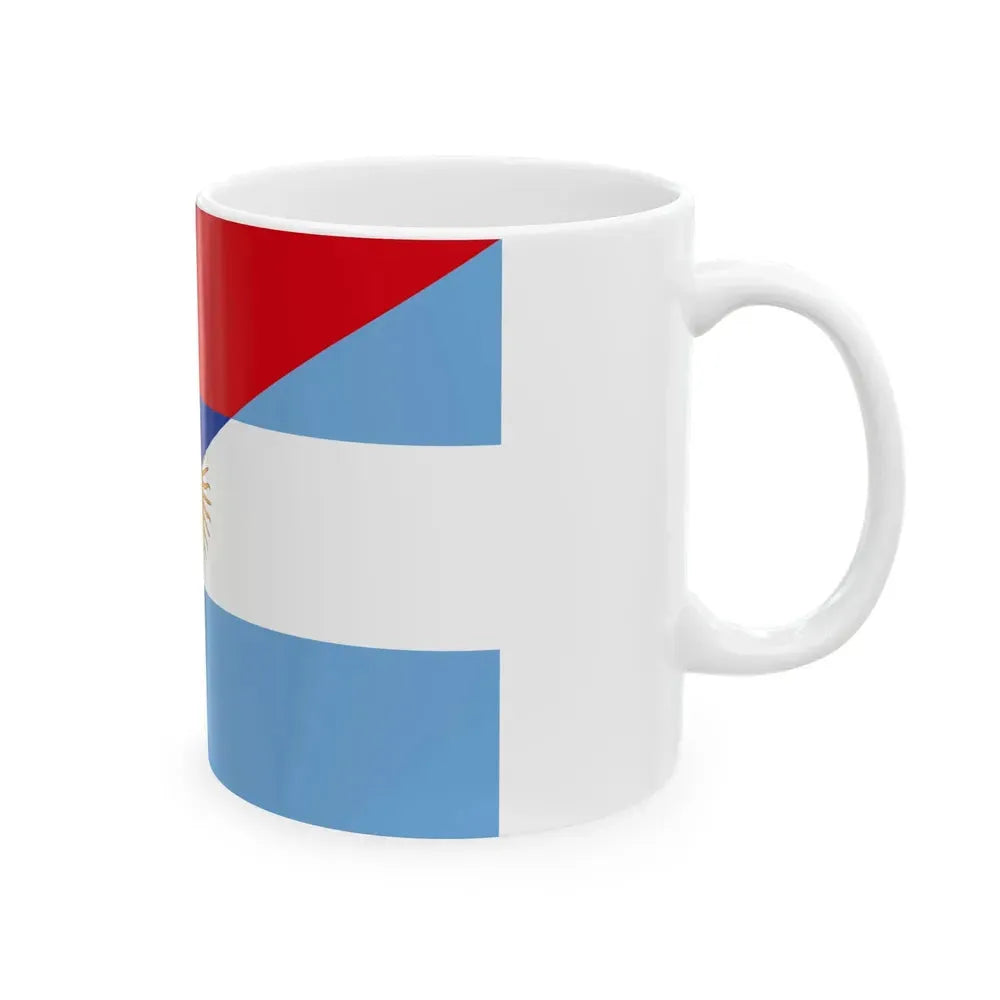 Flag of Armenia and Argentina (Armenia) White Coffee Mug - Go Mug Yourself