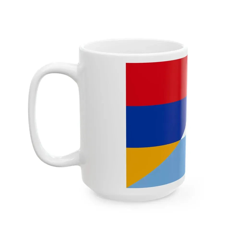 Flag of Armenia and Argentina (Armenia) White Coffee Mug - Go Mug Yourself