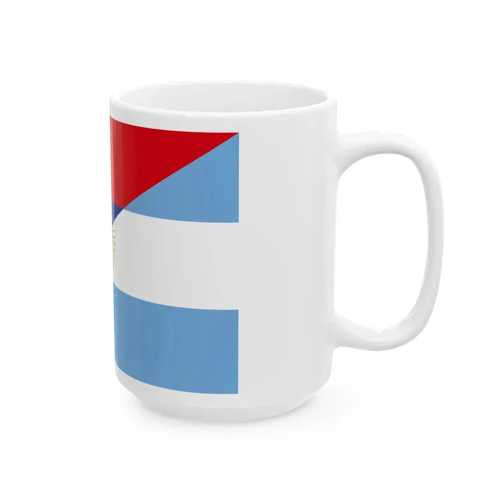 Flag of Armenia and Argentina (Armenia) White Coffee Mug - Go Mug Yourself