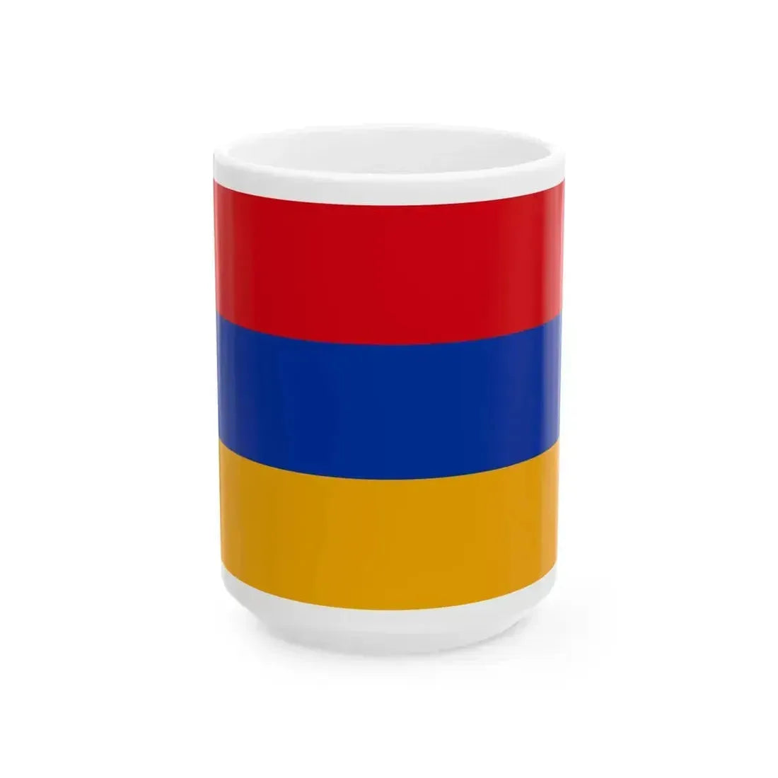 Flag of Armenia (Armenia) White Coffee Mug 15oz - Go Mug Yourself