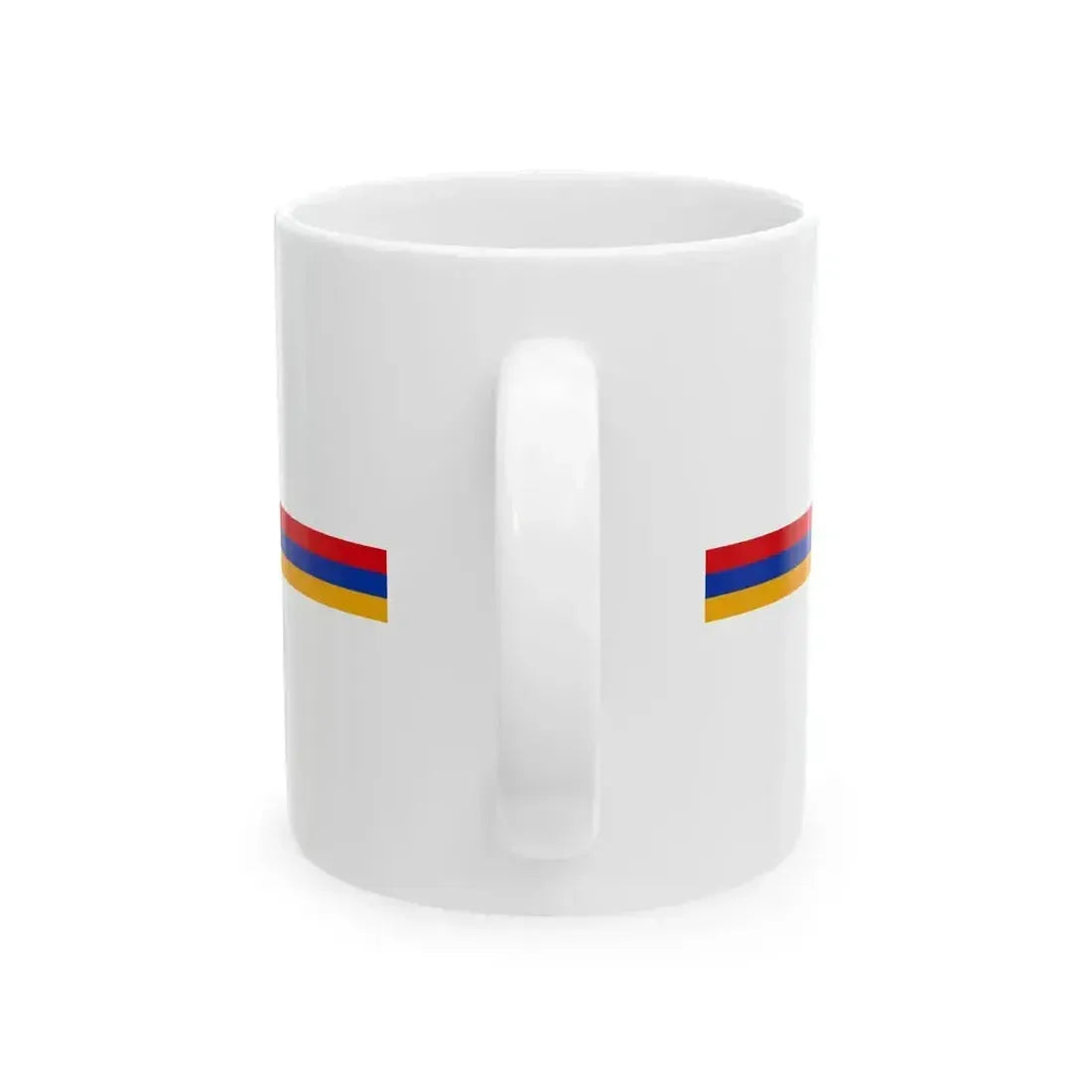 Flag of Armenia bar (Armenia) White Coffee Mug - Go Mug Yourself