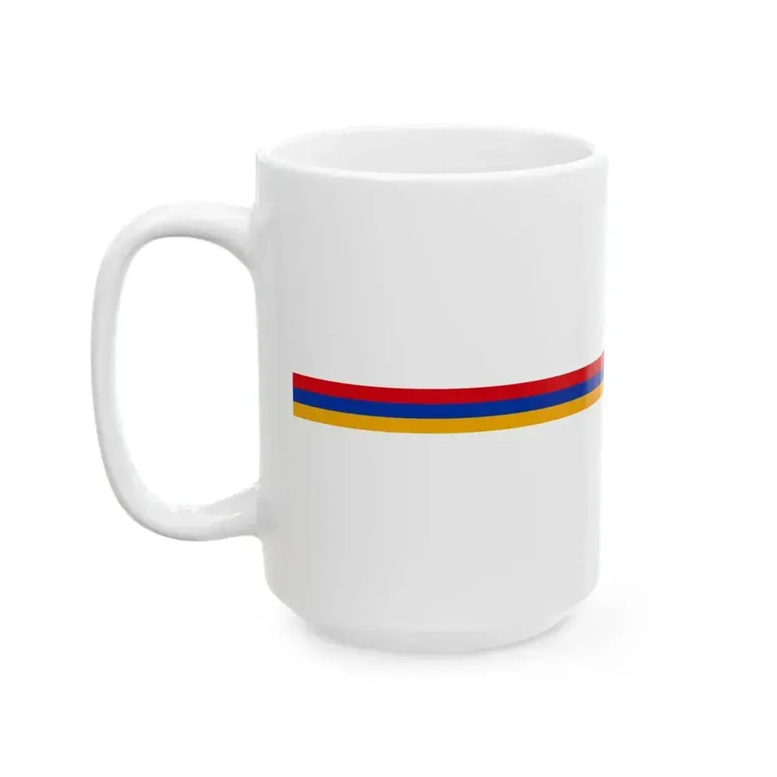 Flag of Armenia bar (Armenia) White Coffee Mug - Go Mug Yourself