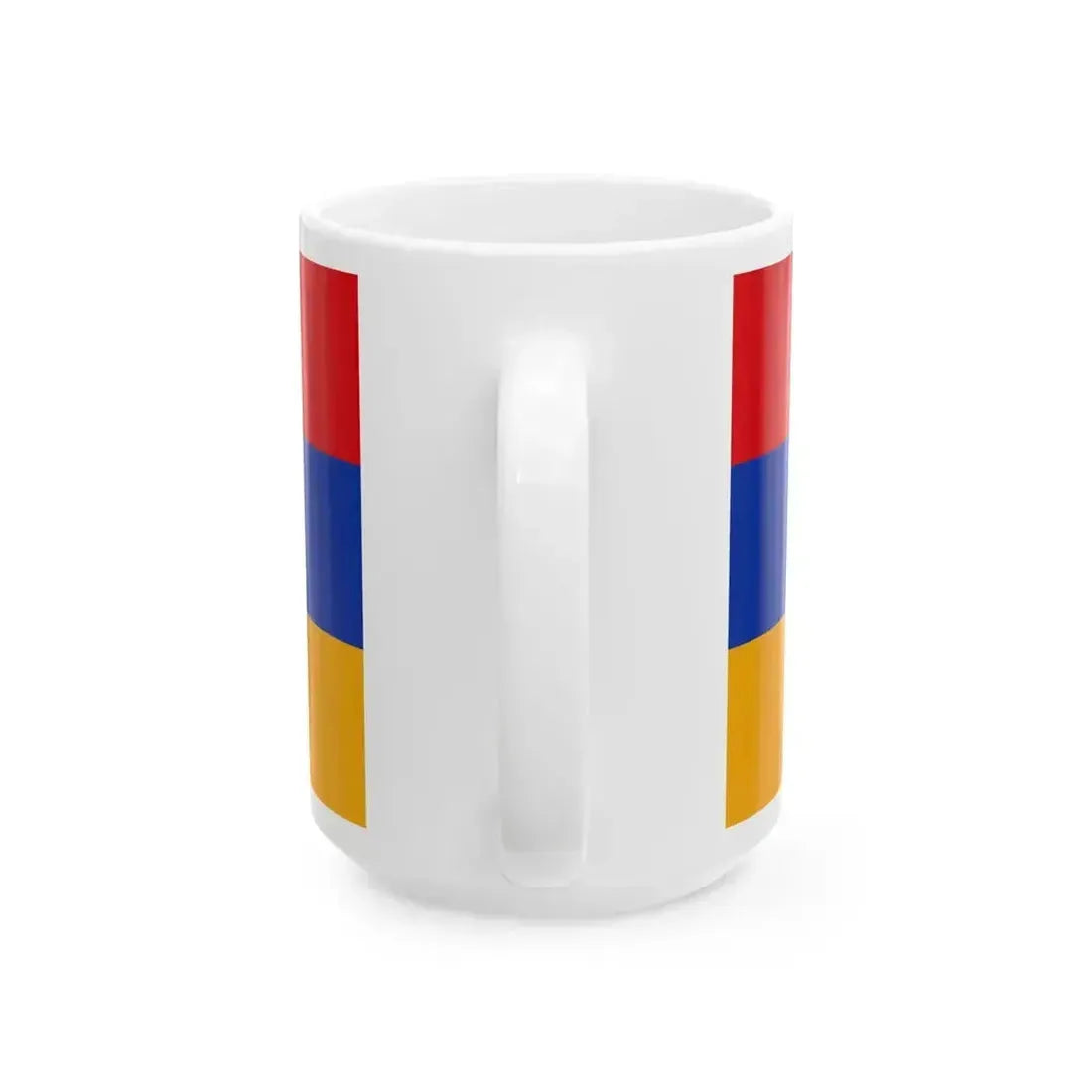 Flag of Armenia - Coat of Arms (Armenia) White Coffee Mug - Go Mug Yourself