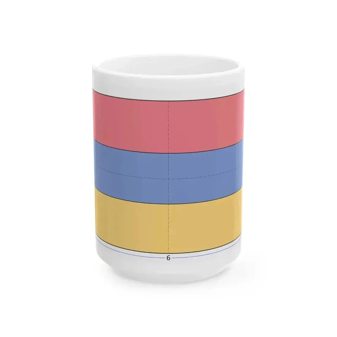Flag of Armenia construction sheet (Armenia) White Coffee Mug 15oz - Go Mug Yourself