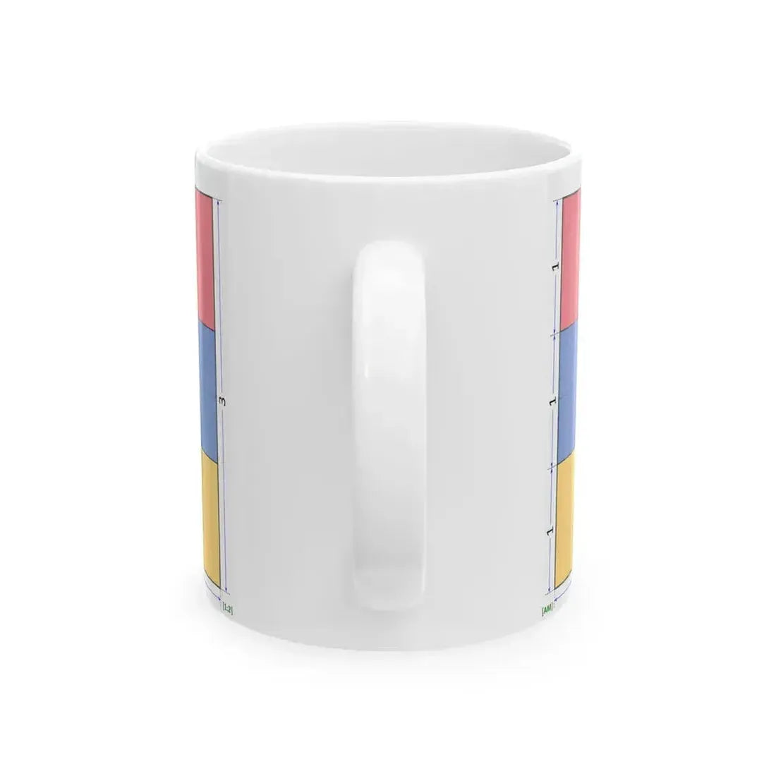 Flag of Armenia construction sheet (Armenia) White Coffee Mug - Go Mug Yourself
