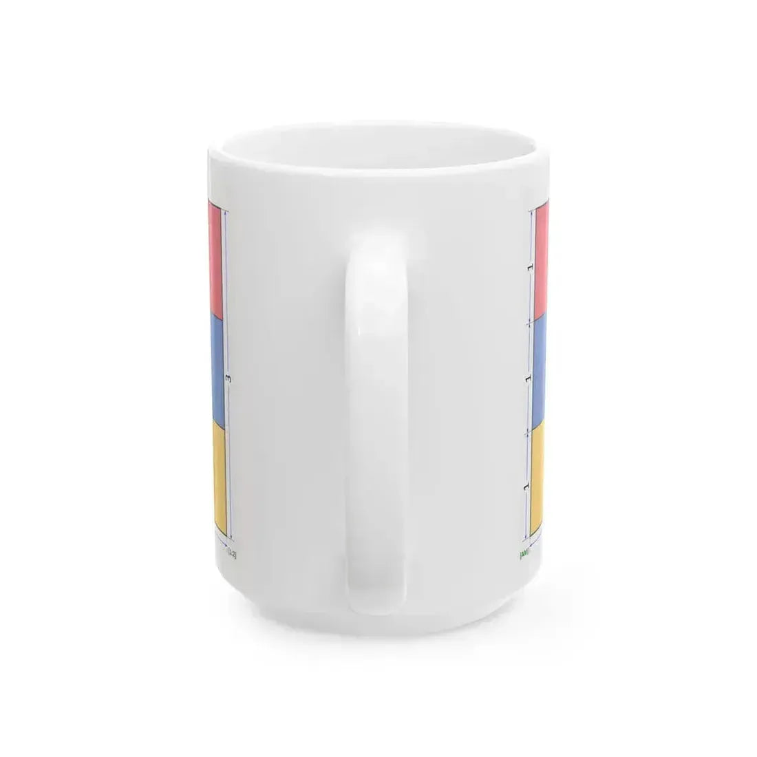 Flag of Armenia construction sheet (Armenia) White Coffee Mug - Go Mug Yourself